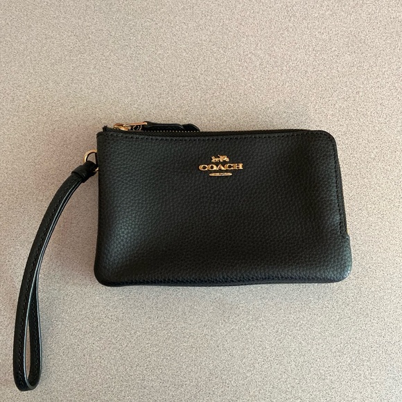 Coach Black Clutch Wristlet